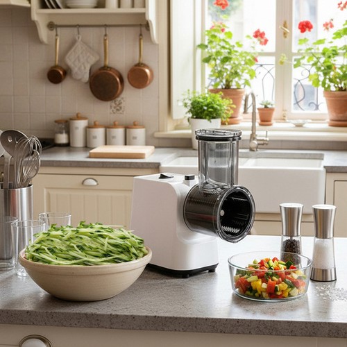Electric salad slicer fruit - salad,
