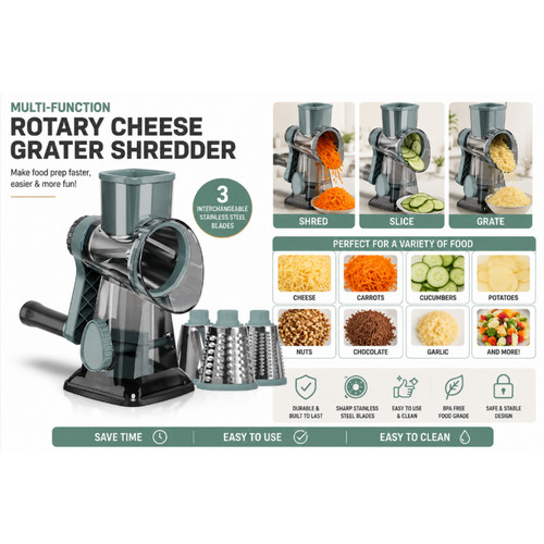 Rotary cheese grater - rotary,