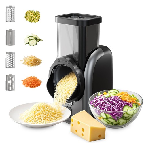 Electric cheese grater - cheese, rotary