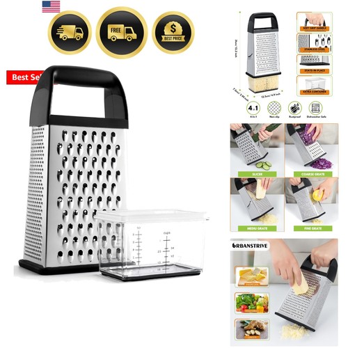 Stainless steel cheese grater - stainless,