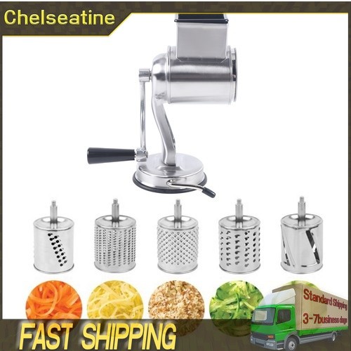 Rotary cheese grater hand drum - hand,