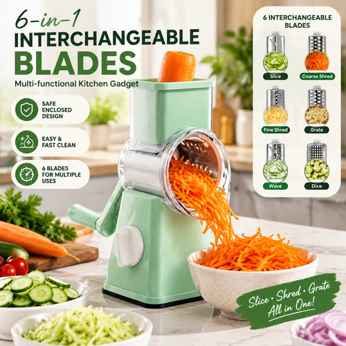 Rotary cheese grater - 1,
